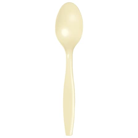 Touch Of Color Ivory Plastic Spoons, 6.75", 288PK 010562
